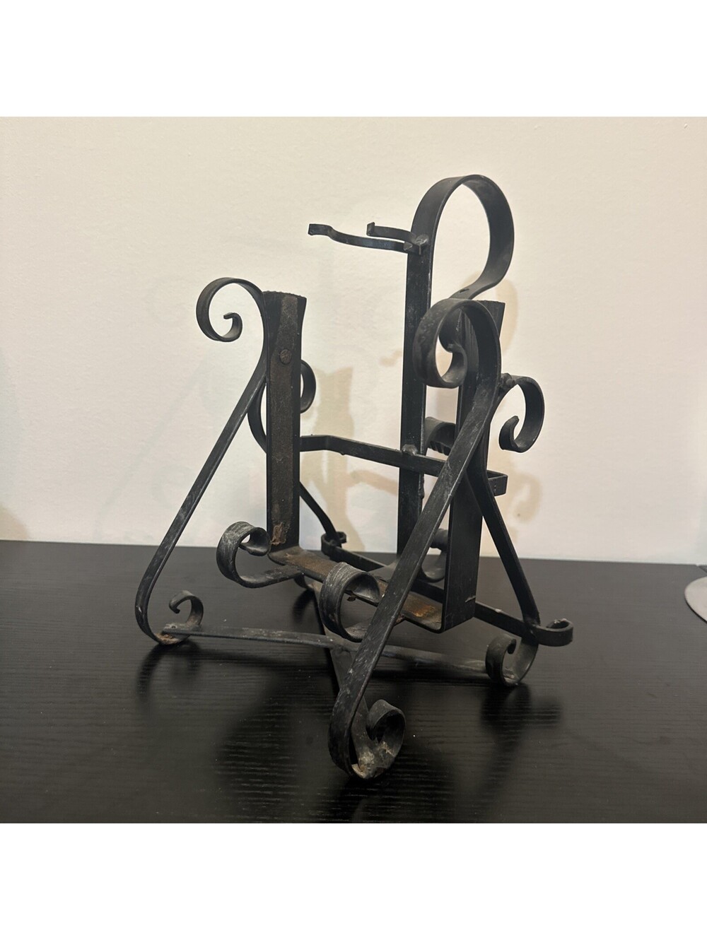 Vintage Wrought Iron Wine Holder And Pourer, Dinnerware,Wine Glassware Wine Hold